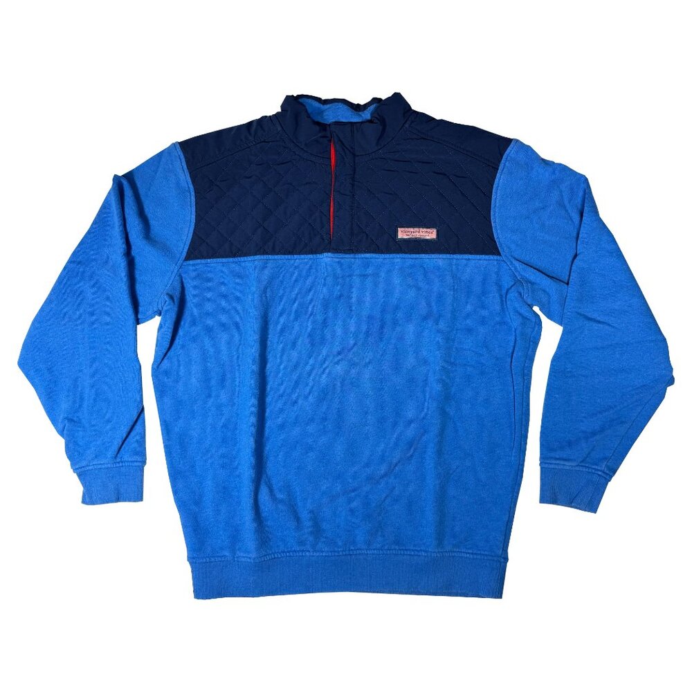 Vineyard Vines Quilted Pullover Partial Snap - Ro… - image 2